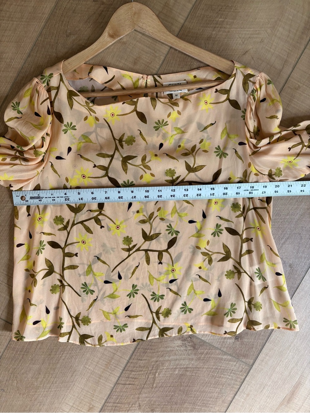 Anthropologie GUAPA Miele Sheer Tropical Flowy Floral Blouse. Size Medium - Picture 11 of 11